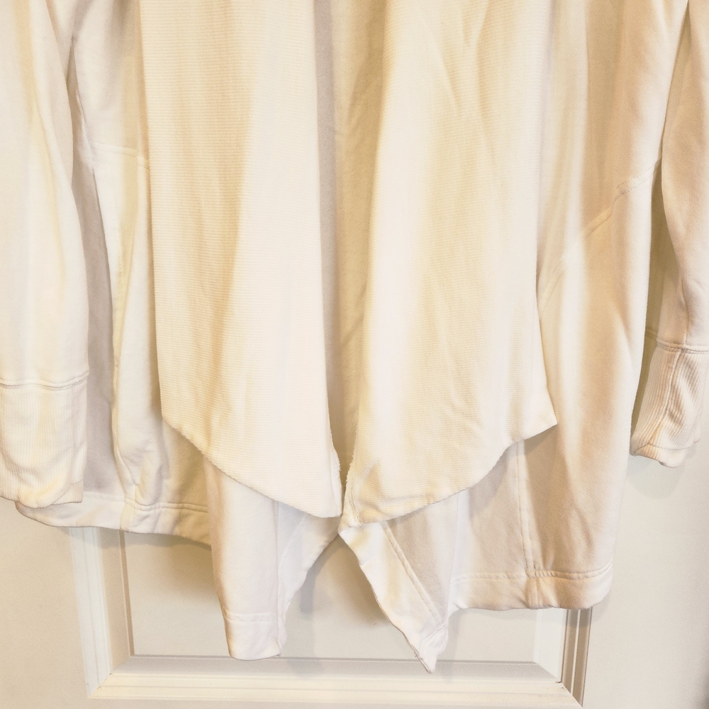 Athleta Pranayama Restore Rib Wrap Color: Bone Rib Size LP Nirvana Soft Fabric - Picture 5 of 16